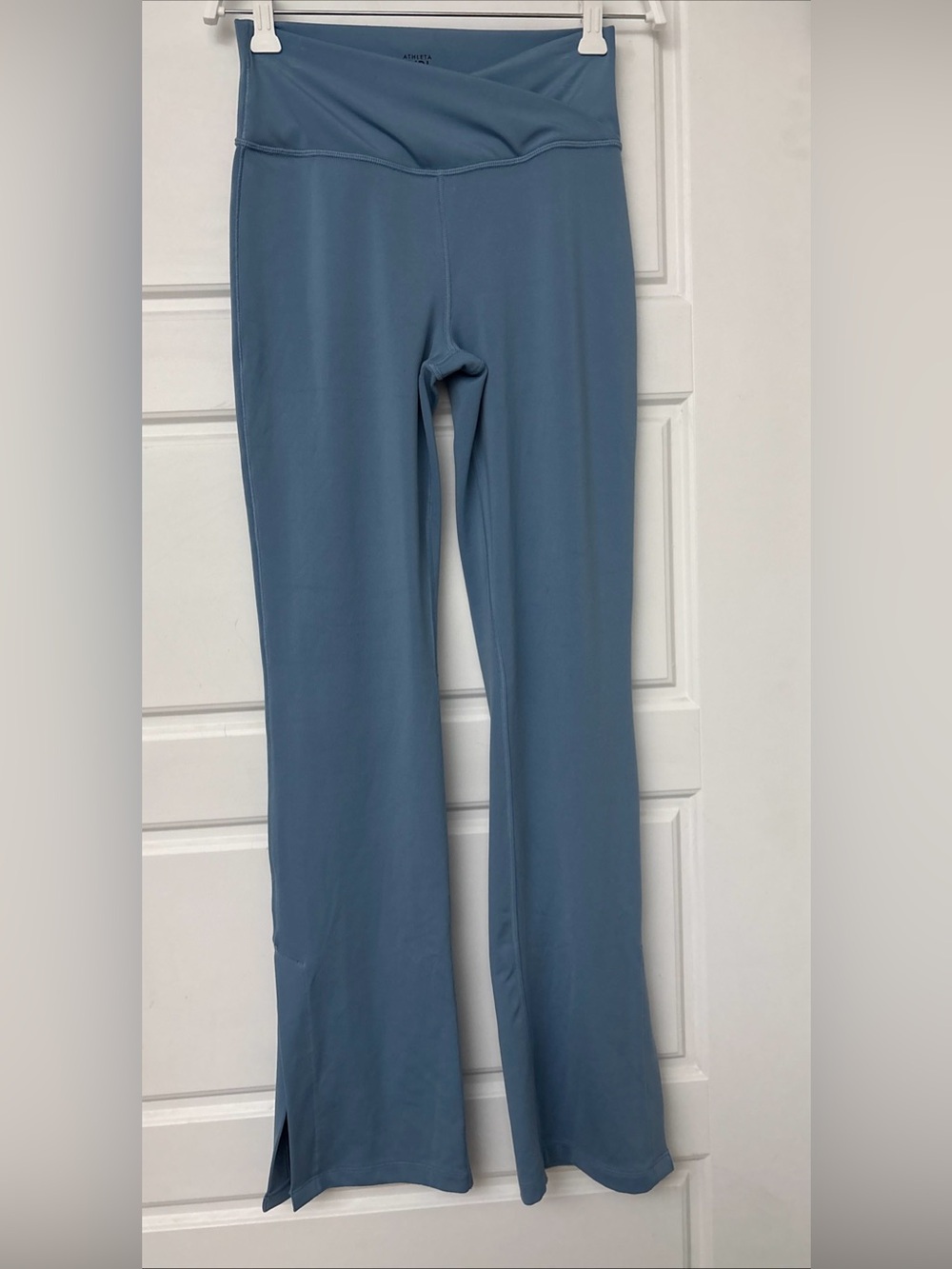 Athleta Girl Transcend Crossover Pants Leggings Blue Sz XL 14